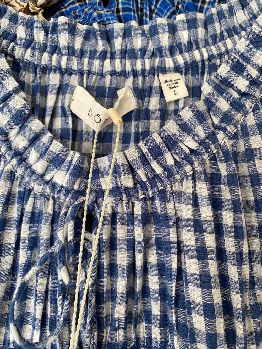 Doen Emmaretta Blue Gingham - L - Picture 2 of 4